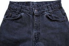 画像4: 90s USA製 Levi'sリーバイス 550 ブラック デニムパンツ w27 L30 STUDENT★114 (4)