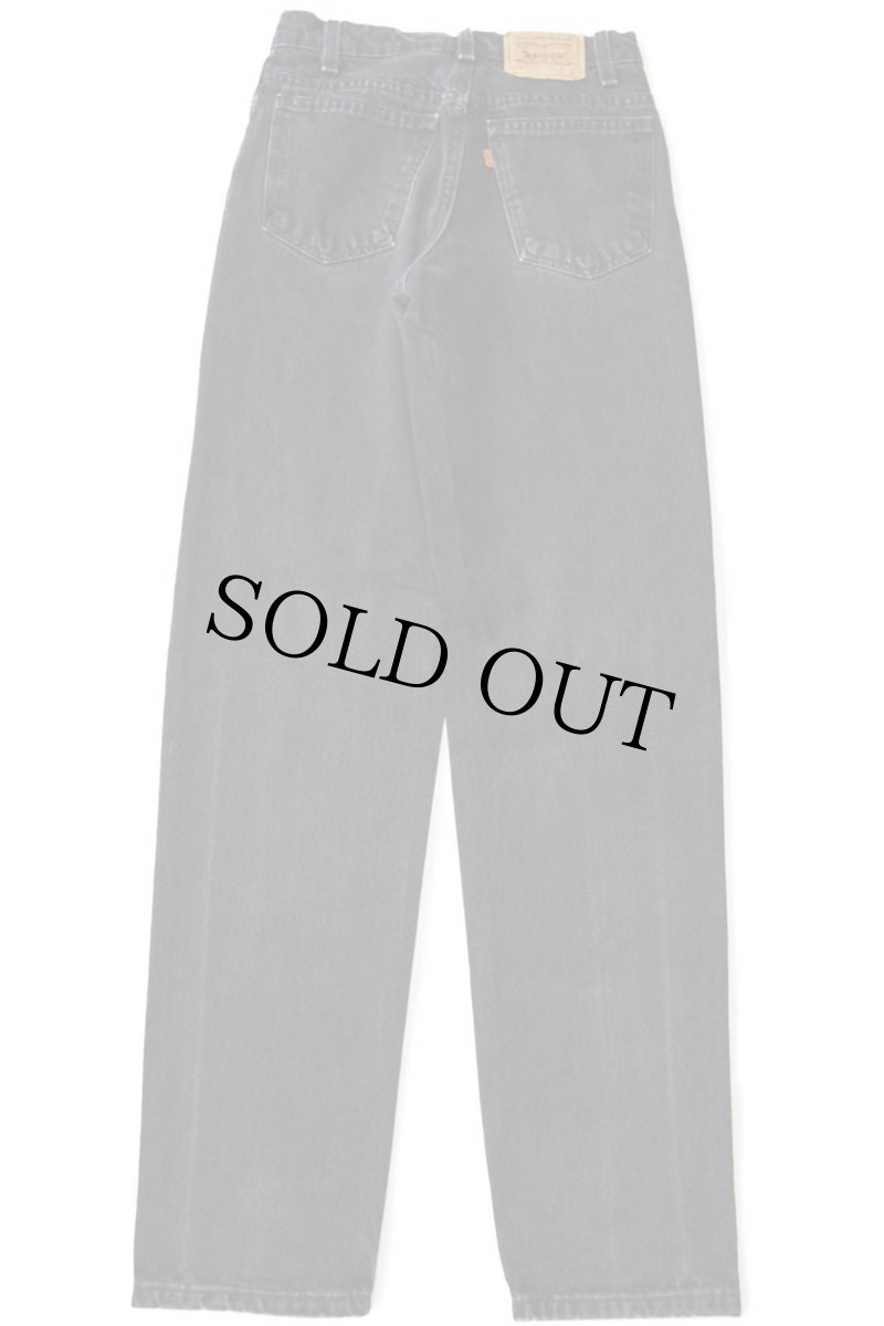 画像3: 90s USA製 Levi'sリーバイス 550 ブラック デニムパンツ w27 L32 STUDENT (3)