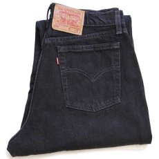 画像1: 90s USA製 Levi'sリーバイス 560 ブラック デニムパンツ 14 REG.M★20 (1)