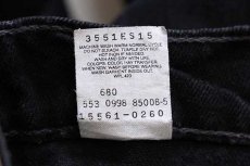 画像7: 90s USA製 Levi'sリーバイス 560 ブラック デニムパンツ 14 REG.M★20 (7)