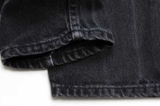 画像8: 90s USA製 Levi'sリーバイス 550 ブラック デニムパンツ w27 L32 STUDENT (8)