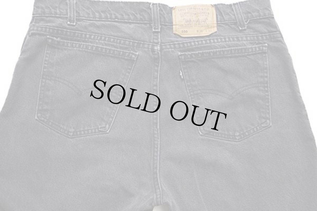 画像5: 90s USA製 Levi'sリーバイス 550 ブラック デニムパンツ w36 L32★119 (5)