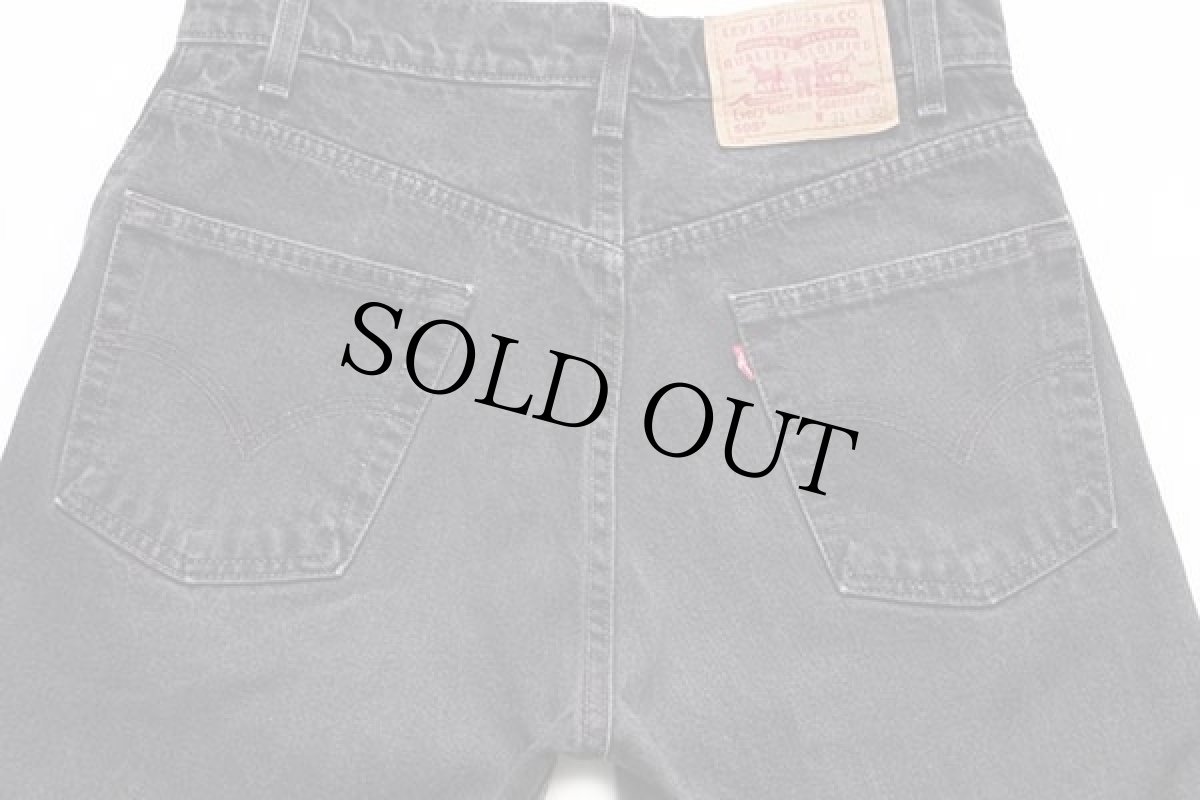 画像5: 90s メキシコ製 Levi'sリーバイス 505 ブラック デニムパンツ w31 L32★31 (5)