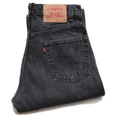 画像1: 90s メキシコ製 Levi'sリーバイス 505 ブラック デニムパンツ w31 L32★31 (1)