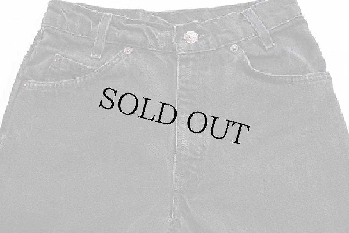 画像4: 90s USA製 Levi'sリーバイス 550 ブラック デニムパンツ w27 L32 STUDENT (4)