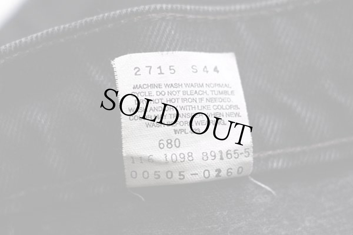 画像7: 90s メキシコ製 Levi'sリーバイス 505 ブラック デニムパンツ w31 L32★31 (7)