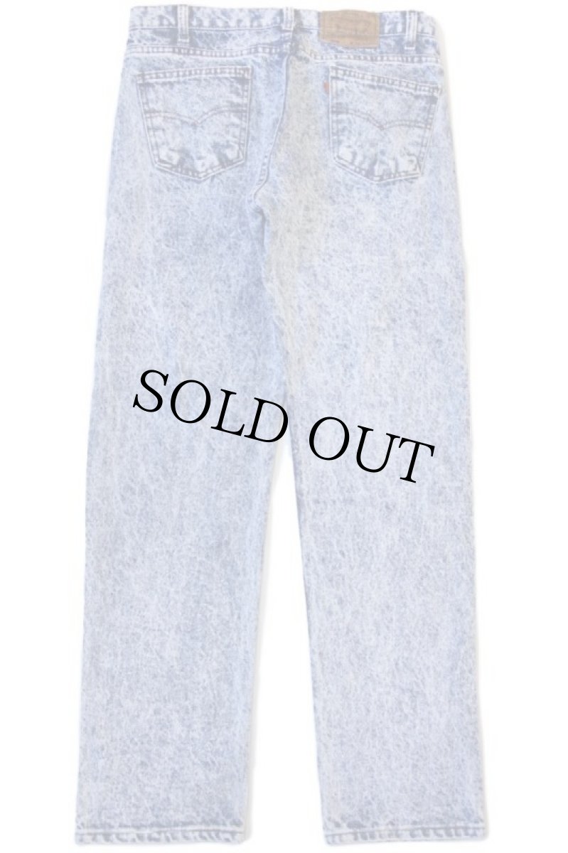 画像3: 90s USA製 Levi'sリーバイス 505 ケミカルウォッシュ デニムパンツ w33 L30★アシッド (3)