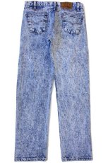 画像3: 90s USA製 Levi'sリーバイス 505 ケミカルウォッシュ デニムパンツ w33 L30★アシッド (3)