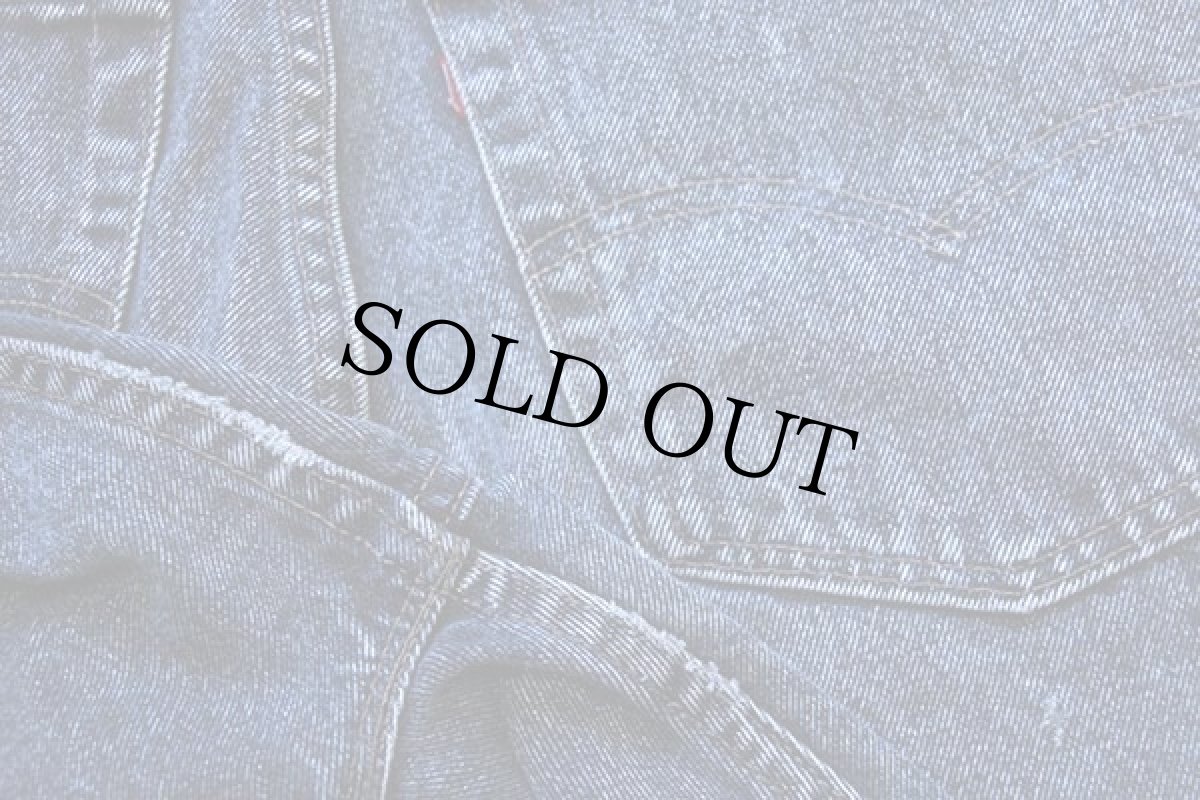 画像7: 90s USA製 Levi'sリーバイス 550 ケミカルウォッシュ カラーデニムパンツ 紺 w38 L32★アシッド (7)