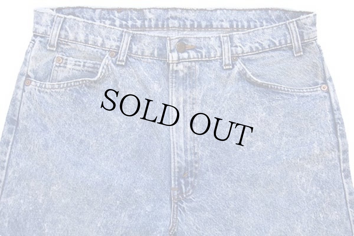 画像4: 80s USA製 Levi'sリーバイス 505 ケミカルウォッシュ デニムパンツ w38 L34★アシッド (4)