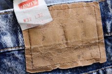 画像6: 80s USA製 Levi'sリーバイス 550 ケミカルウォッシュ デニムパンツ w32 L32★アシッド (6)