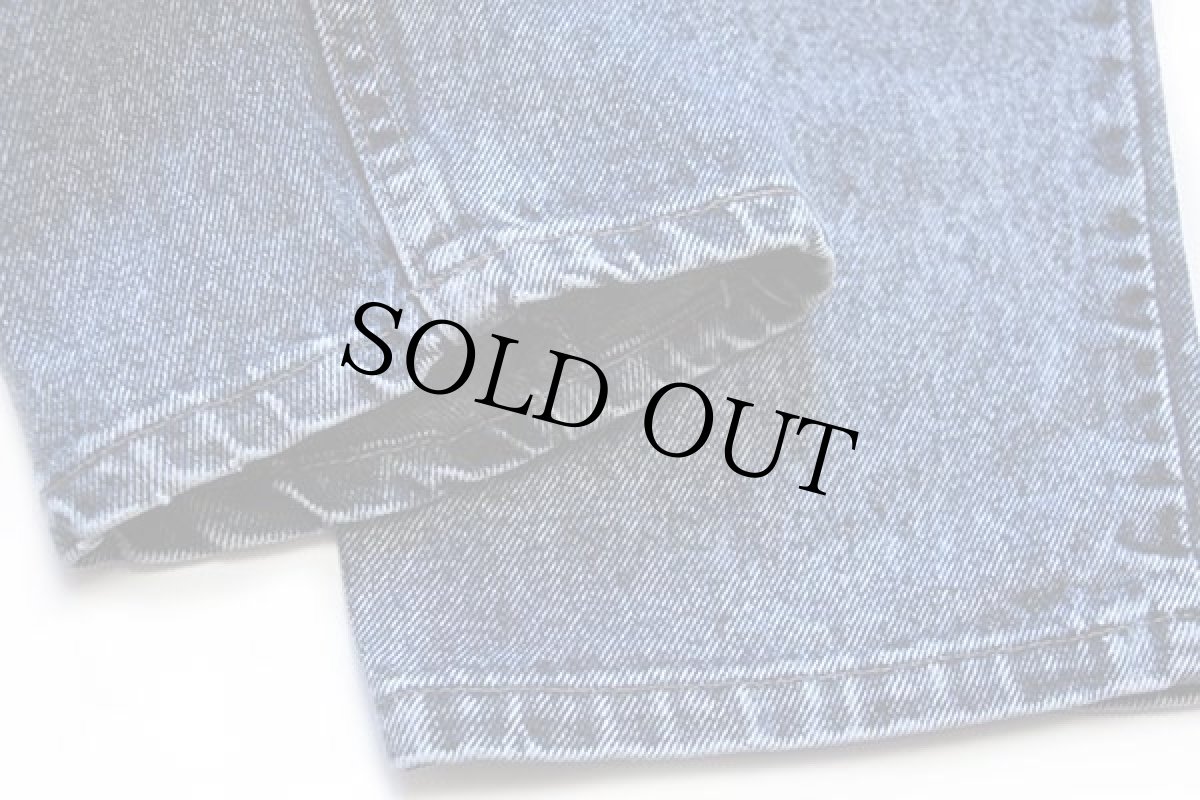 画像8: 90s USA製 Levi'sリーバイス 550 ケミカルウォッシュ カラーデニムパンツ 紺 w38 L32★アシッド (8)