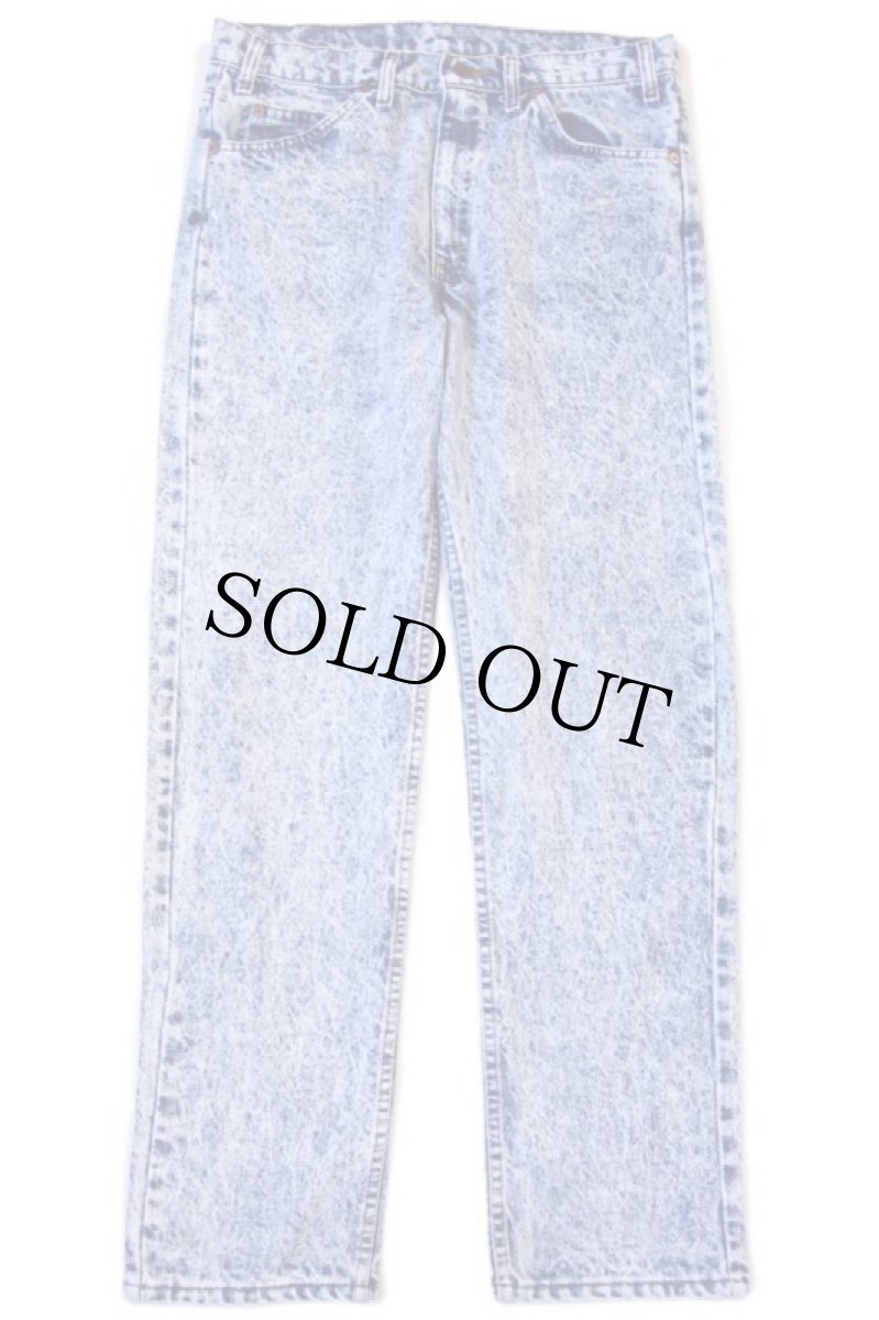 画像2: 90s USA製 Levi'sリーバイス 505 ケミカルウォッシュ デニムパンツ w33 L30★アシッド (2)