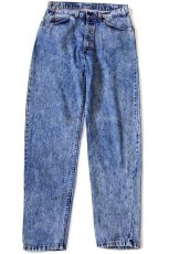 画像2: 80s USA製 Levi'sリーバイス 550 ケミカルウォッシュ デニムパンツ w32 L32★アシッド (2)