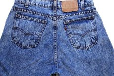 画像5: 80s USA製 Levi'sリーバイス 550 ケミカルウォッシュ デニムパンツ w32 L32★アシッド (5)