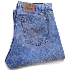 画像1: 80s USA製 Levi'sリーバイス 505 ケミカルウォッシュ デニムパンツ w38 L34★アシッド (1)