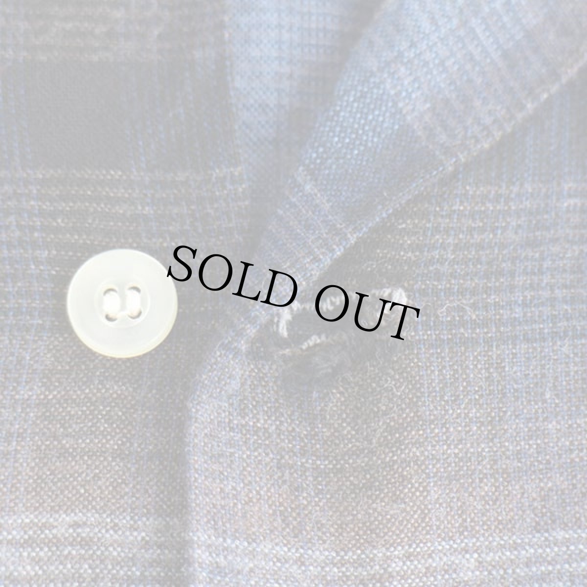 画像7: 60s PENNEY'S TOWNCRAFT オンブレチェック レーヨン オープンカラーシャツ M (7)