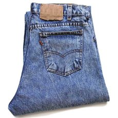 画像1: 80s USA製 Levi'sリーバイス 550 ケミカルウォッシュ デニムパンツ w32 L32★アシッド (1)