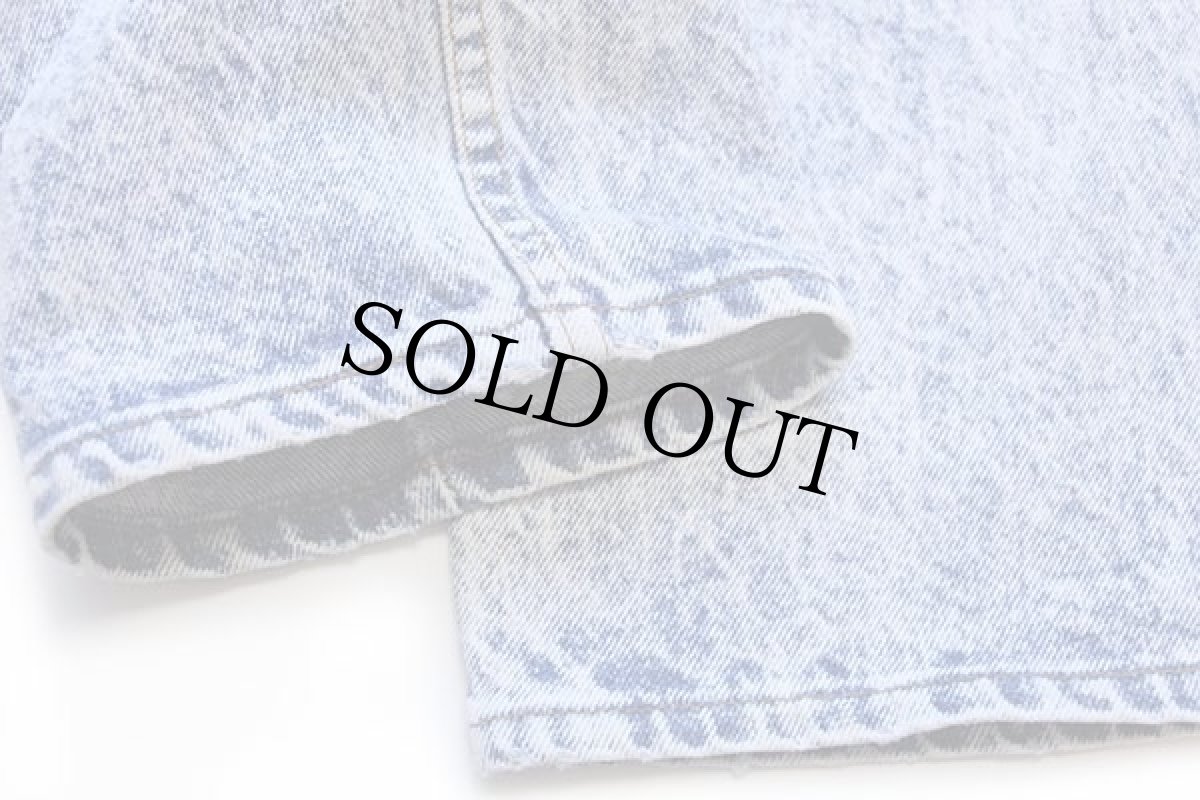 画像8: 90s USA製 Levi'sリーバイス 505 ケミカルウォッシュ デニムパンツ w33 L30★アシッド (8)