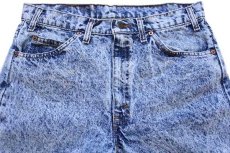 画像4: 90s USA製 Levi'sリーバイス 505 ケミカルウォッシュ デニムパンツ w33 L30★アシッド (4)