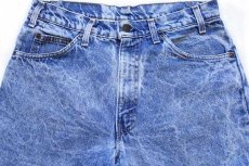 画像4: 80s USA製 Levi'sリーバイス 550 ケミカルウォッシュ デニムパンツ w33 L36★アシッド (4)