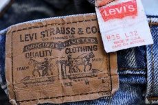 画像6: 80s USA製 Levi'sリーバイス 511 ケミカルウォッシュ デニムパンツ w36 L32★アシッド (6)