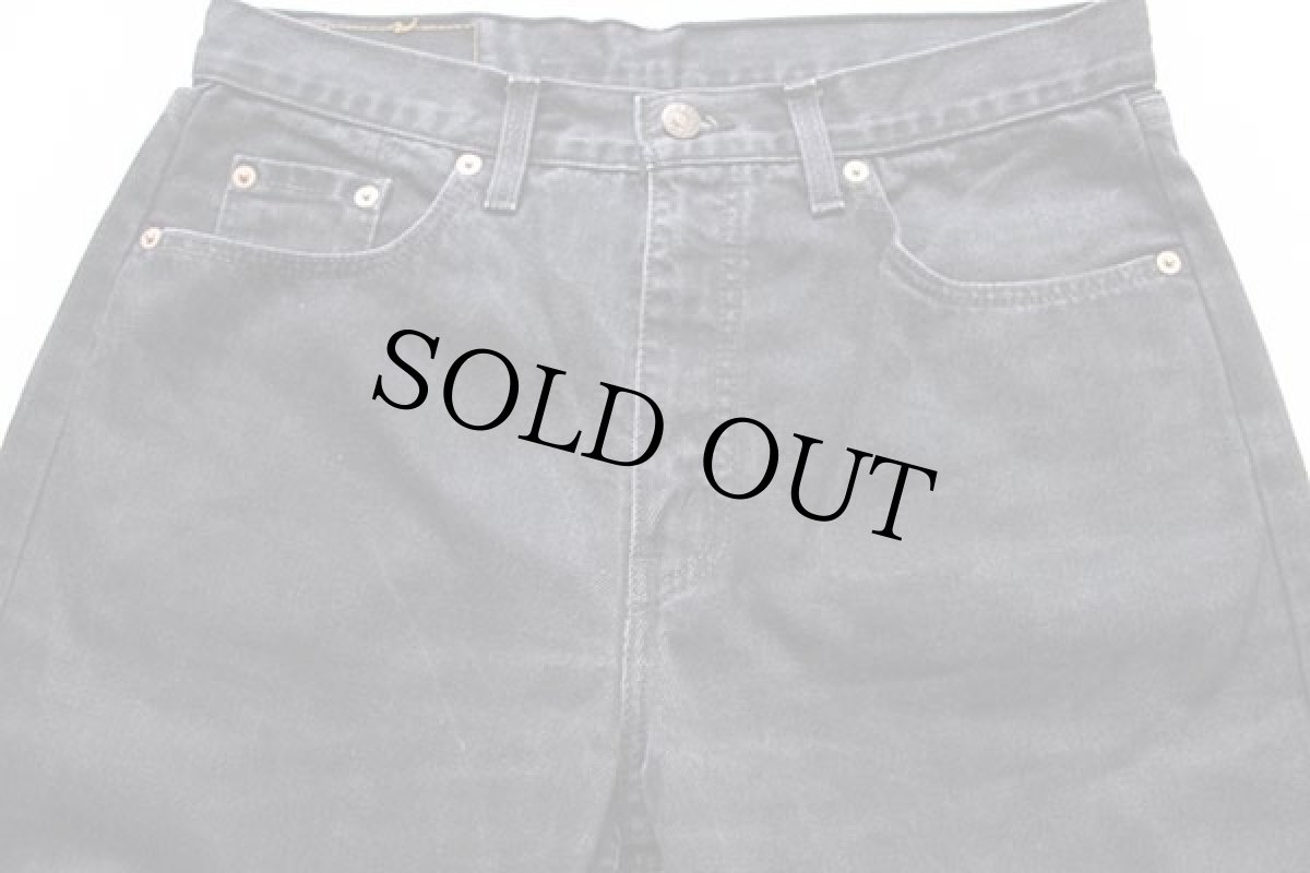 画像4: 90s ベルギー製 Levi'sリーバイス 615 ブラック デニムパンツ w33 L34★ユーロ (4)