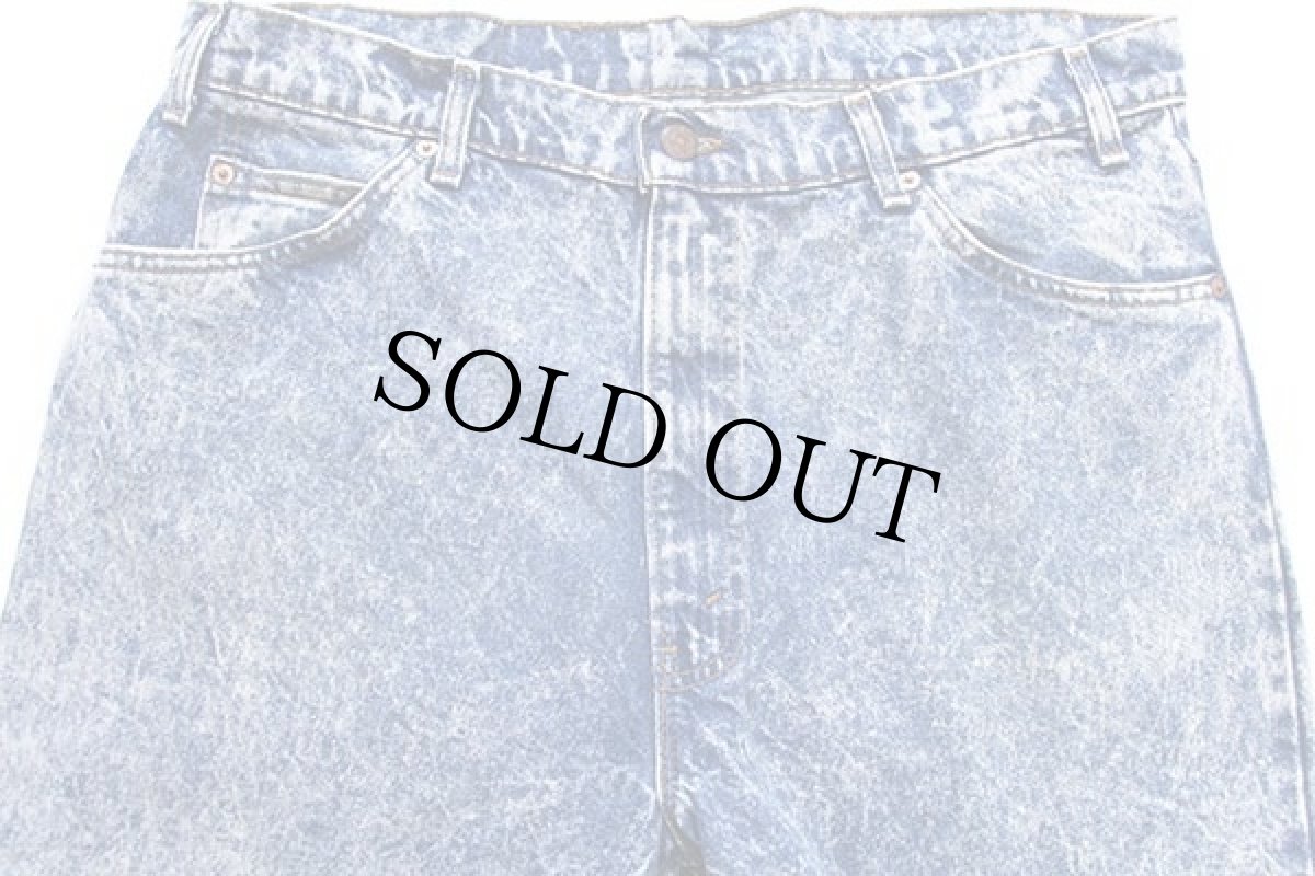 画像4: 80s USA製 Levi'sリーバイス 550 ケミカルウォッシュ デニムパンツ w38 L32★アシッド (4)