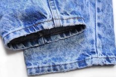 画像8: 80s USA製 Levi'sリーバイス 550 ケミカルウォッシュ デニムパンツ w33 L36★アシッド (8)