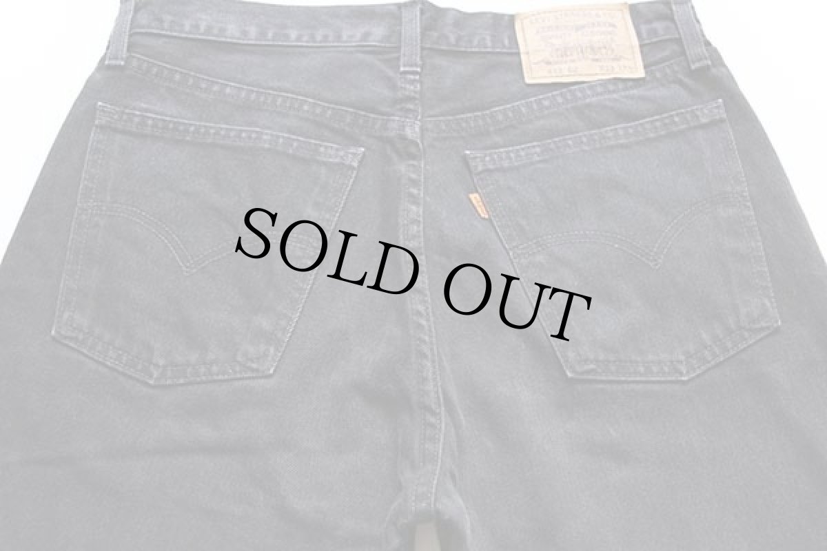 画像5: 90s ベルギー製 Levi'sリーバイス 615 ブラック デニムパンツ w33 L34★ユーロ (5)