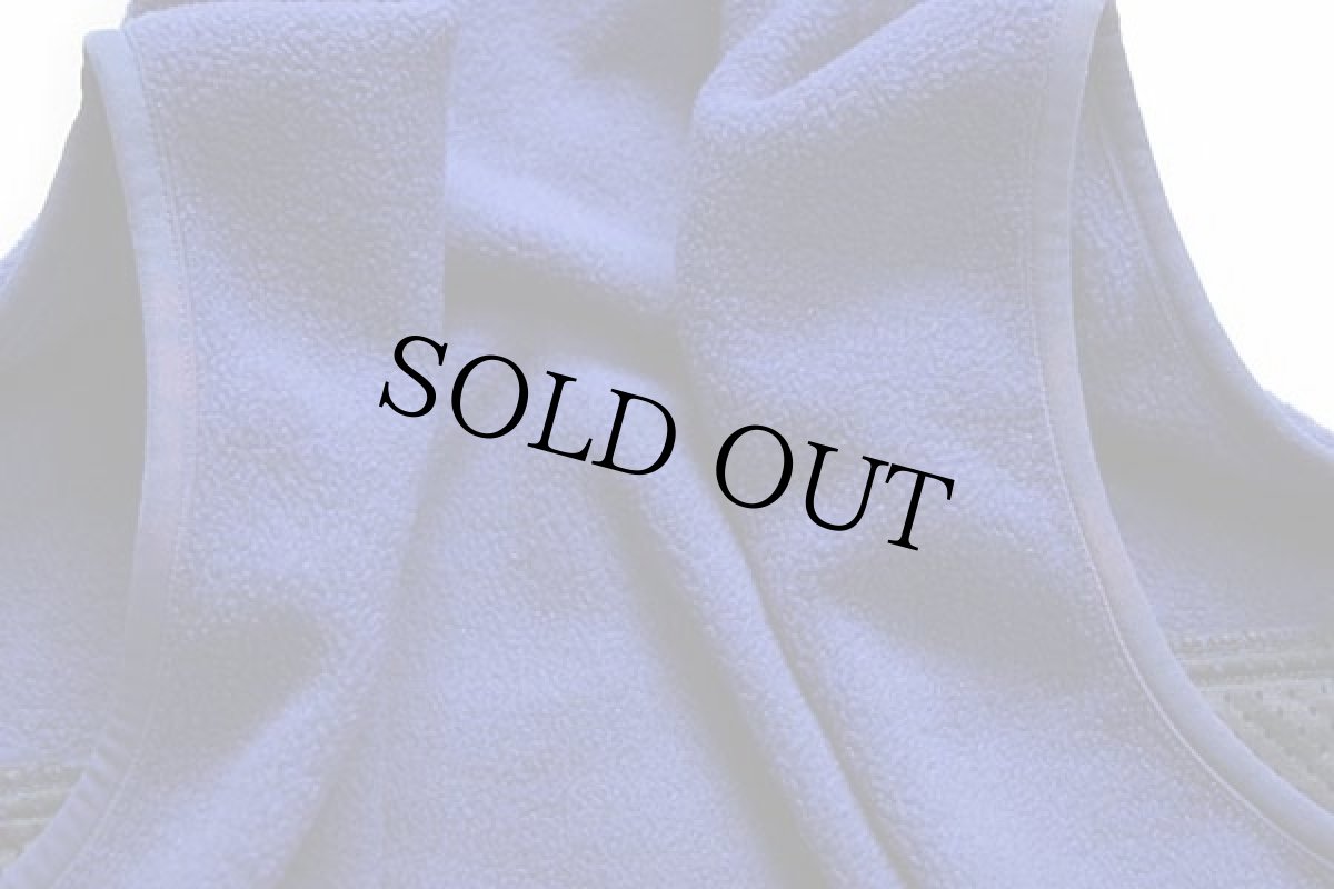 画像7: 90s USA製 patagoniaパタゴニア ワンポイント フリースベスト 青 L (7)