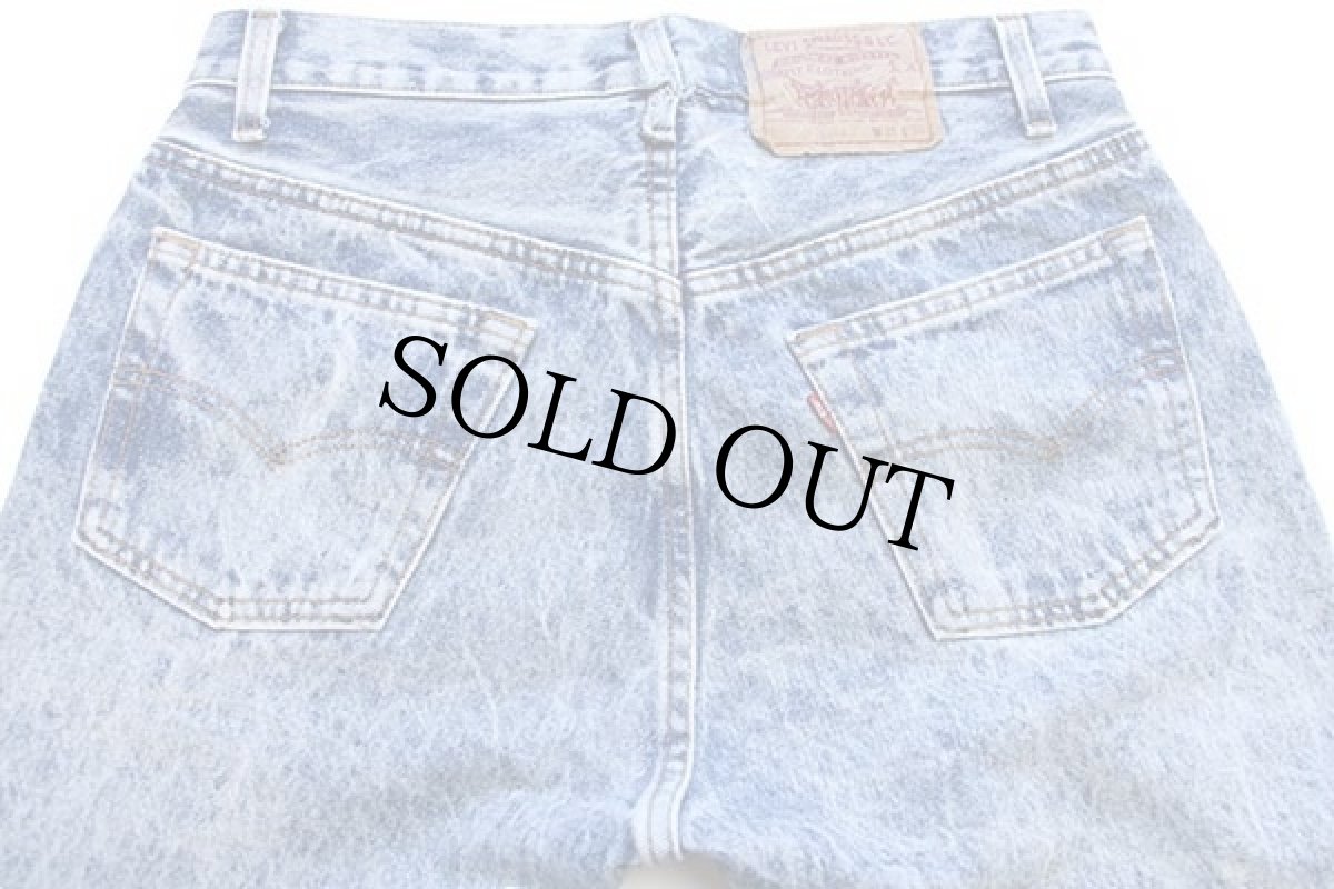 画像5: 80s USA製 Levi'sリーバイス 501 ケミカルウォッシュ デニムパンツ カスタム w31★アシッド (5)