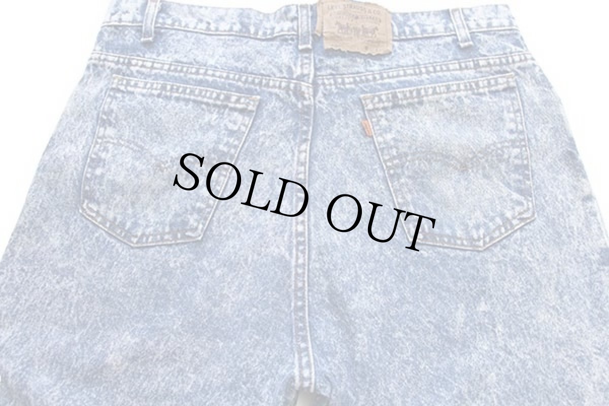 画像5: 80s USA製 Levi'sリーバイス 550 ケミカルウォッシュ デニムパンツ w38 L32★アシッド (5)