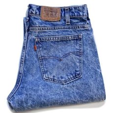 画像1: 80s USA製 Levi'sリーバイス 511 ケミカルウォッシュ デニムパンツ w36 L32★アシッド (1)