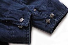 画像6: Ober ORIGINAL JEANS ダック地 カバーオール 紺 フェード L (6)