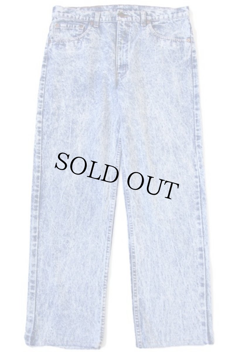 画像2: 80s USA製 Levi'sリーバイス 505 ケミカルウォッシュ デニムパンツ w36★アシッド (2)