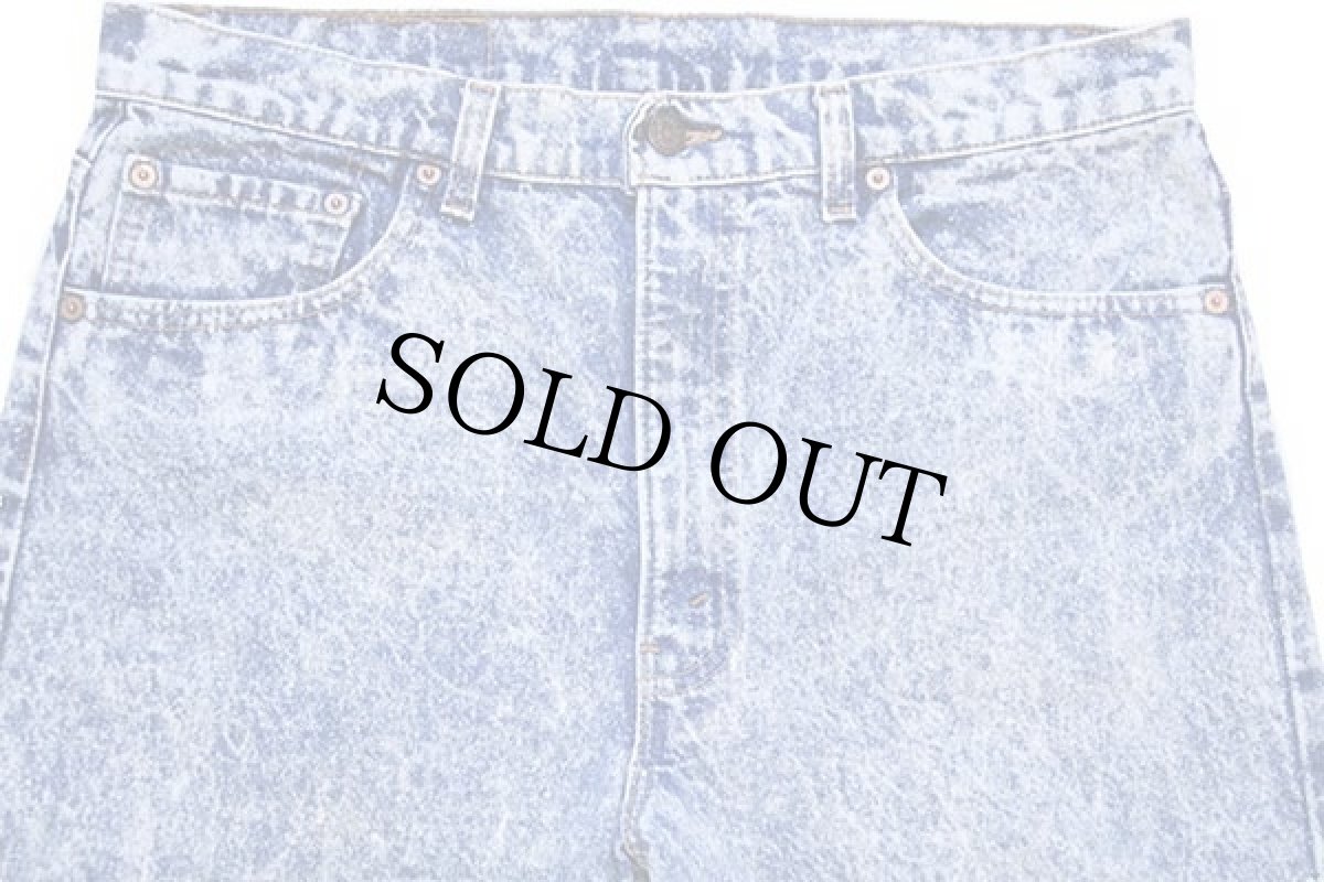 画像4: 80s USA製 Levi'sリーバイス 505 ケミカルウォッシュ デニムパンツ w36★アシッド (4)