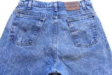 画像5: 80s USA製 Levi'sリーバイス 550 ケミカルウォッシュ デニムパンツ w33 L36★アシッド (5)