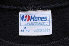 画像4: 80s USA製 Hanes OREGON COAST アザラシ アート スウェット 黒 M (4)