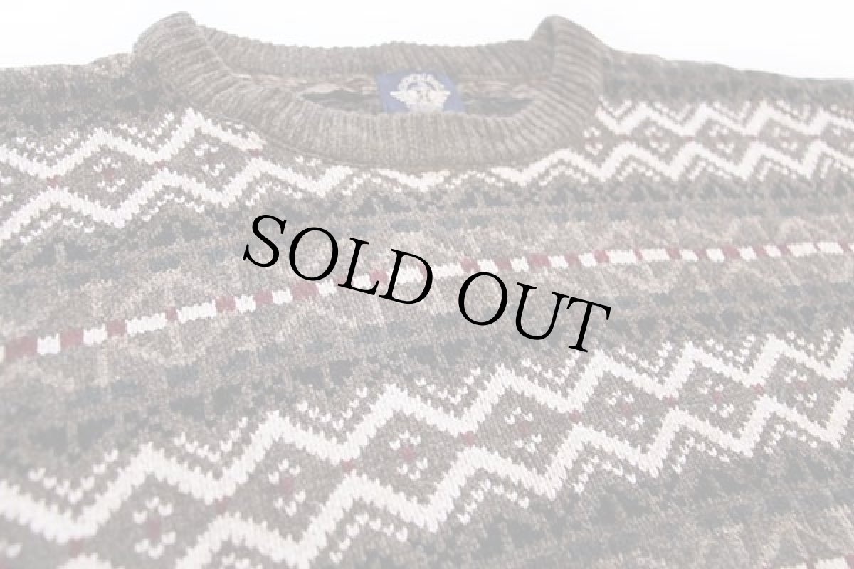 画像3: 90s DOCKERSドッカーズ フェアアイル柄 レーヨン×アクリルニット セーター L★Levi'sリーバイス (3)