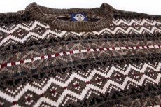 画像3: 90s DOCKERSドッカーズ フェアアイル柄 レーヨン×アクリルニット セーター L★Levi'sリーバイス (3)