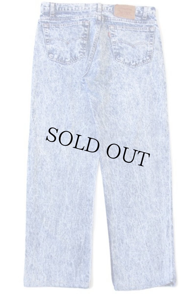 画像3: 80s USA製 Levi'sリーバイス 505 ケミカルウォッシュ デニムパンツ w36★アシッド (3)