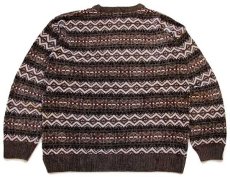 画像2: 90s DOCKERSドッカーズ フェアアイル柄 レーヨン×アクリルニット セーター L★Levi'sリーバイス (2)