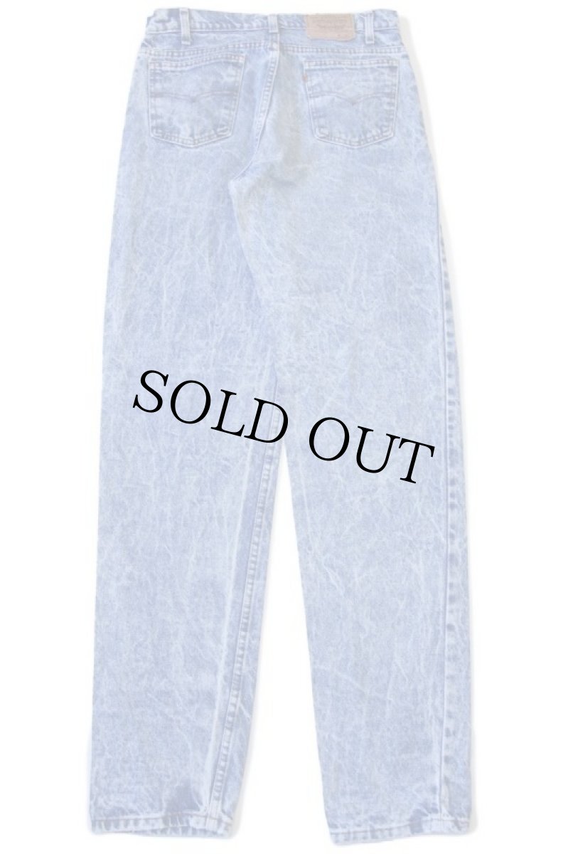 画像3: 80s USA製 Levi'sリーバイス 550 ケミカルウォッシュ デニムパンツ w33 L36★アシッド (3)