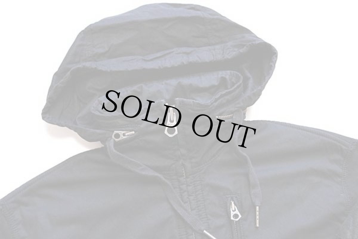 画像3: 00s ポロ ラルフローレン フェルトパッチ付き スウェット 切り替え ジャケット 黒 M (3)