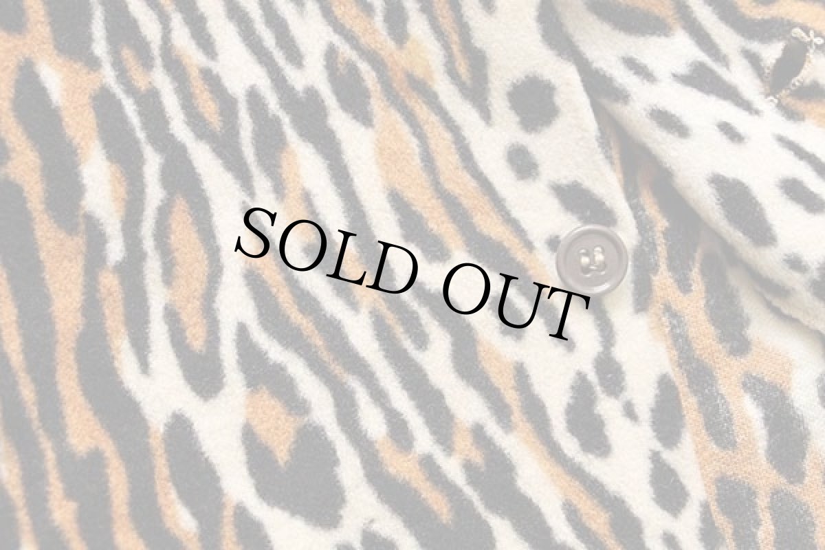 画像6: 50s USA製 DEL MAR レオパード柄 オープンカラーシャツ M★B (6)