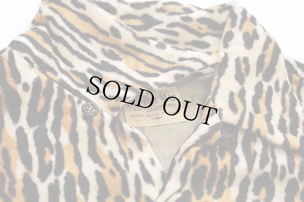 画像4: 50s USA製 DEL MAR レオパード柄 オープンカラーシャツ M★A (4)