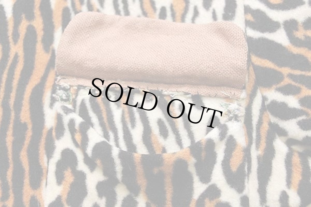 画像9: 50s USA製 DEL MAR レオパード柄 オープンカラーシャツ M★B (9)