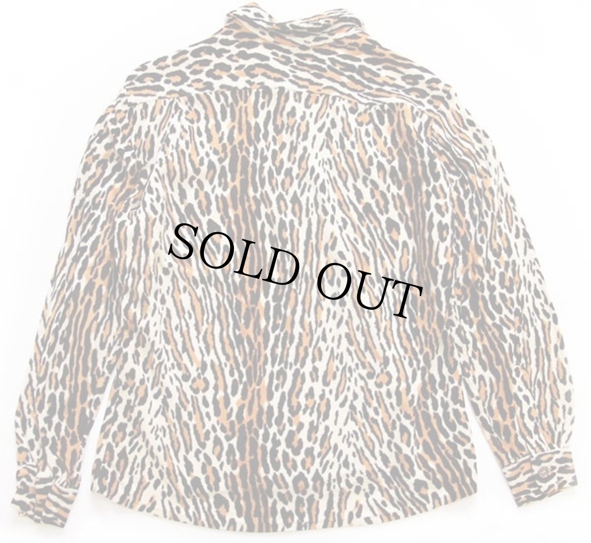 画像2: 50s USA製 DEL MAR レオパード柄 オープンカラーシャツ M★B (2)