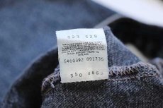 画像7: 90s USA製 Levi'sリーバイス 550 ケミカルウォッシュ カラーデニムパンツ 紺 w34 L32★アシッド (7)